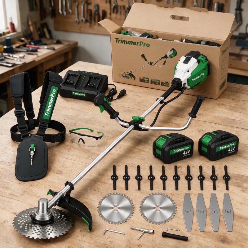 Kit completo TrimmerPro su banco da lavoro